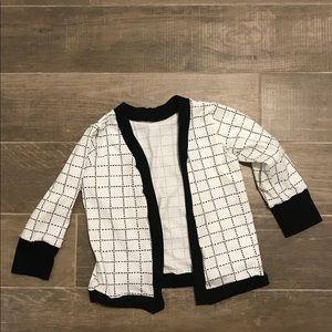 Black and white cardigan